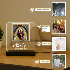 DivineGlow™ Shirdi Saibaba Lamp – USB Powered