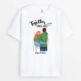 Personalised Together Since Couple T-shirt