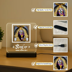 DivineGlow™ Shirdi Saibaba Lamp – USB Powered