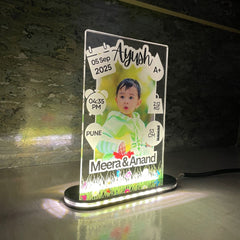 LittleGlow™ Baby LED Frame – Personalized Keepsake
