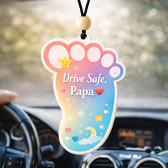 DriveSafePapa™ – Cute Car Hanging for Dad’s Safety