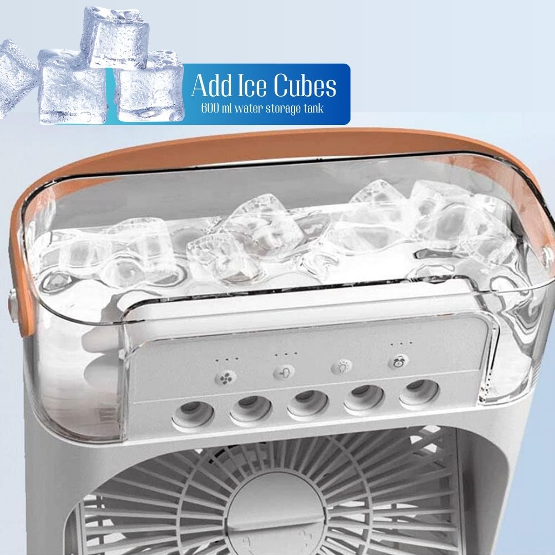 Aqua Cooler™ Portable Mist Fan, Mini Evaporative Air Cooler, Portable Air Conditioner Fan, Desk Fan