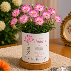 Forever Sister Flower Vase™ | Best Rakhi Gift