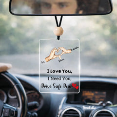 Family First™ Car Charm - Personalized Drive Safe Hanger