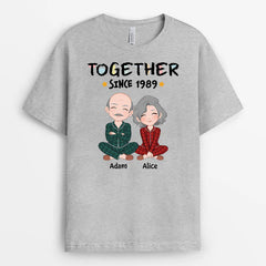 Personalised Pastel Together Since T-Shirt For Couples