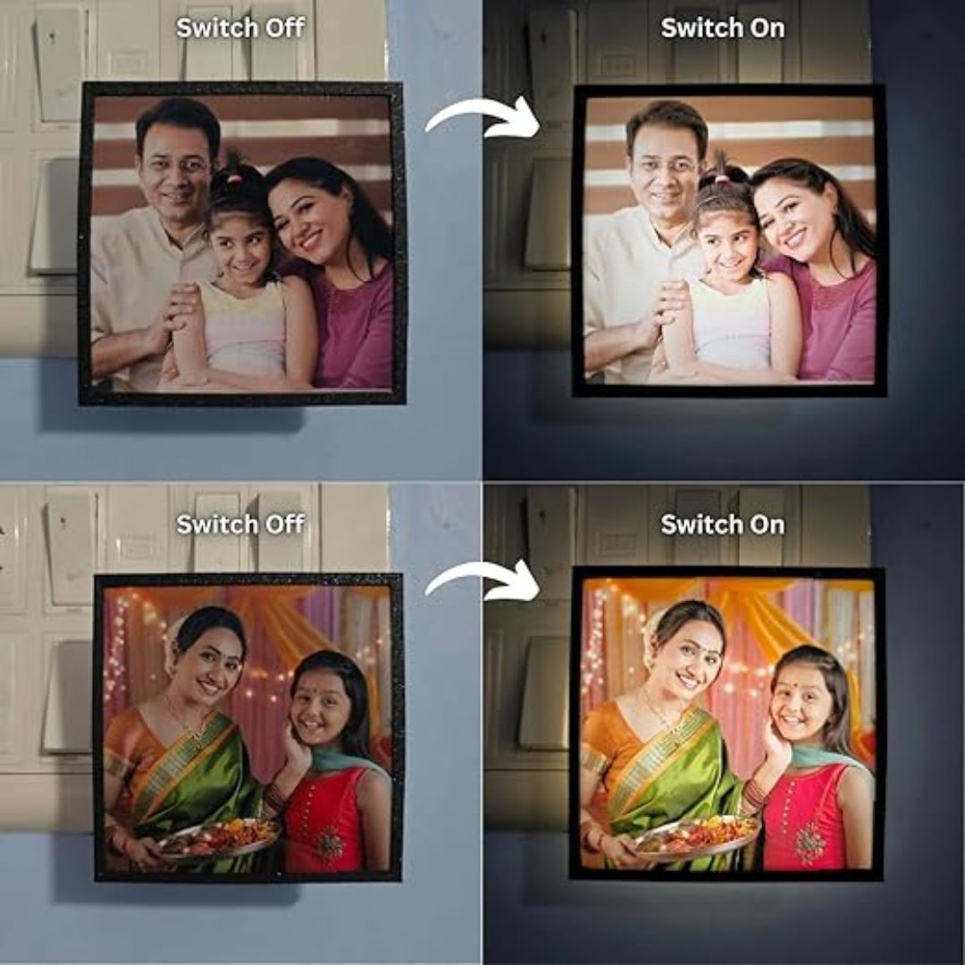 MemoryGlow™ Personalized LED Photo Night Lamp