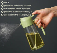 SprayPour™ 2 in 1 Glass Oil Sprayer & Dispenser
