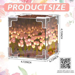 DIY Decorative Tulip Mirror Lamp
