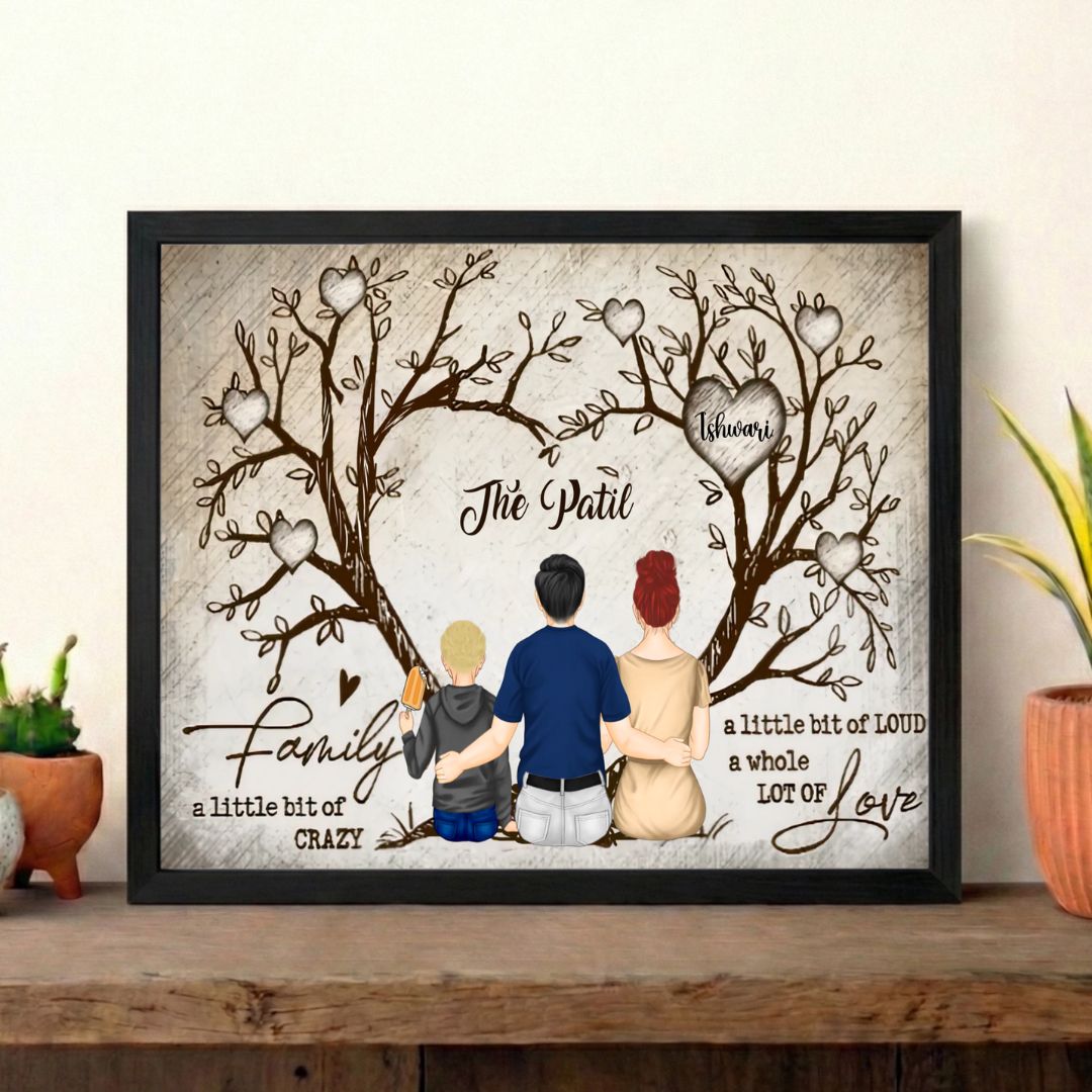 FamilyRoots™ - Personalised Family Tree Frame