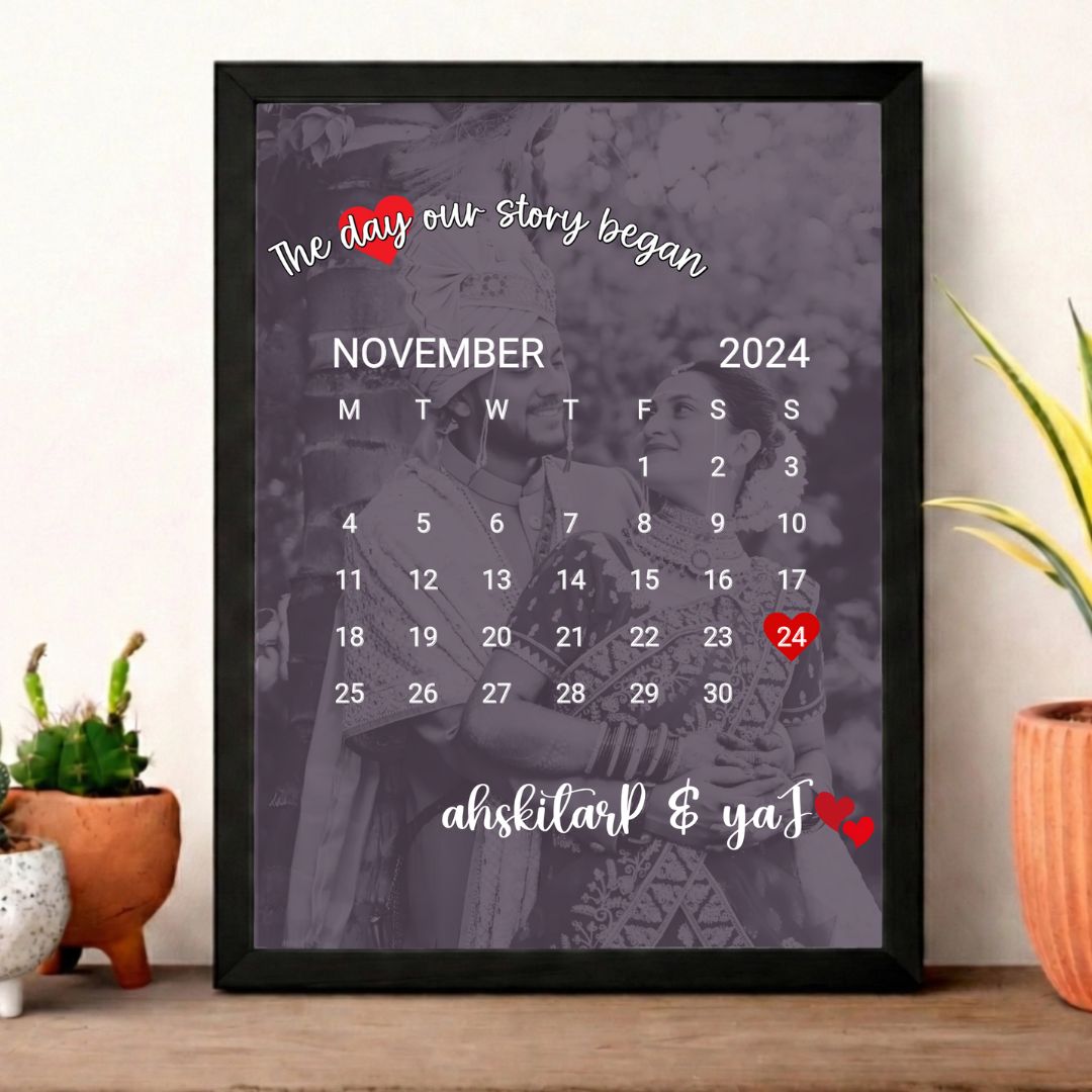 Our Date Frame™ – Personalized Photo Calendar Gift