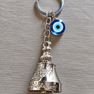 Guardian Bell with Evil Eye Charm For Bike Or Car